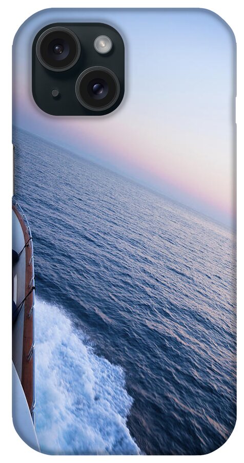 Motorboat iPhone Case featuring the photograph Luxury Motor Yacht Sailing At Sunset #2 by Petreplesea