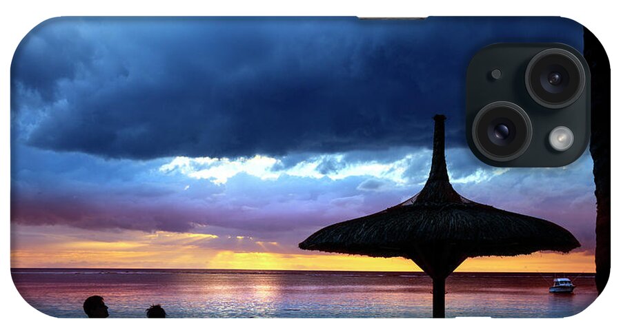 Estock iPhone Case featuring the digital art Mauritius, Mauritius Island, Tamarin, Tropics, Indian Ocean, La Pirogue Hotel #2 by Paolo Giocoso