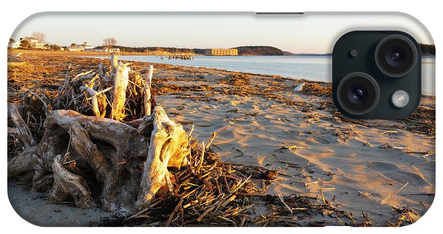 Atkins Bay iPhone Case featuring the photograph Popham Beach State Park - Phippsburg Maine USA #2 by Erin Paul Donovan
