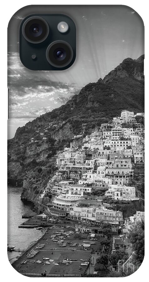 Amalfi iPhone Case featuring the photograph Positano Sunset #2 by Inge Johnsson