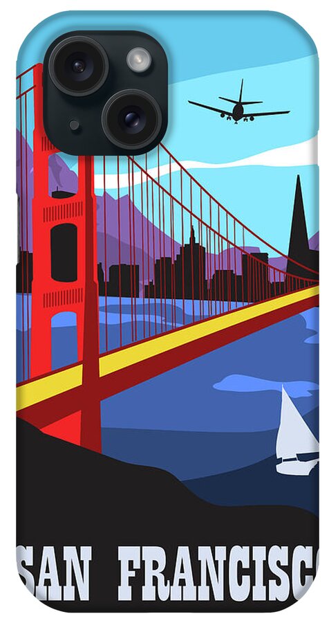 San Francisco iPhone Case featuring the digital art San Francisco #2 by Long Shot