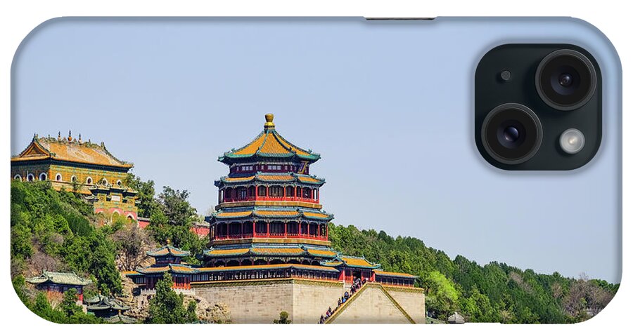 Summer Palace iPhone Case featuring the photograph Tower of Buddhist Incense by Iryna Liveoak