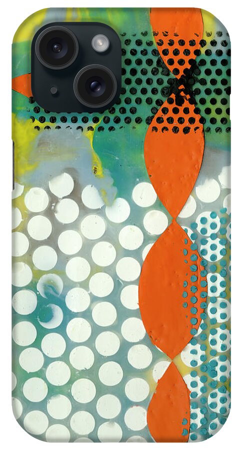 Abstract iPhone Case featuring the painting Translucent Abstraction II #2 by Jennifer Goldberger