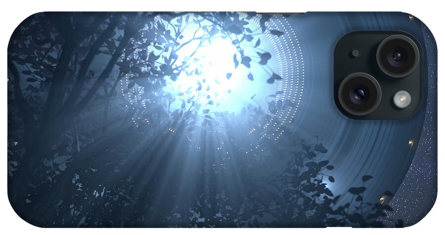 Nobody iPhone Case featuring the photograph Ufo In The Sky From Below #2 by Ktsdesign/science Photo Library