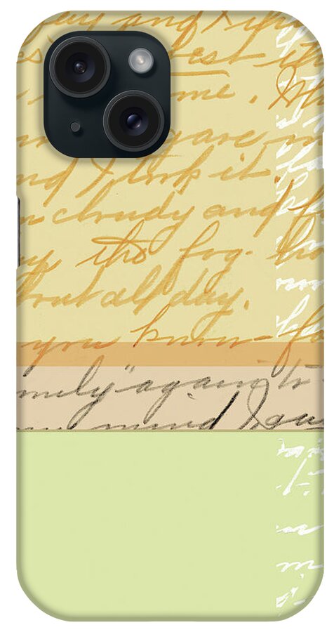 Author iPhone Case featuring the drawing Hand Written Letter #20 by CSA Images