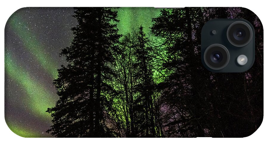 Aurora Borealis iPhone Case featuring the photograph Northern Lights #21 by Laura Hedien