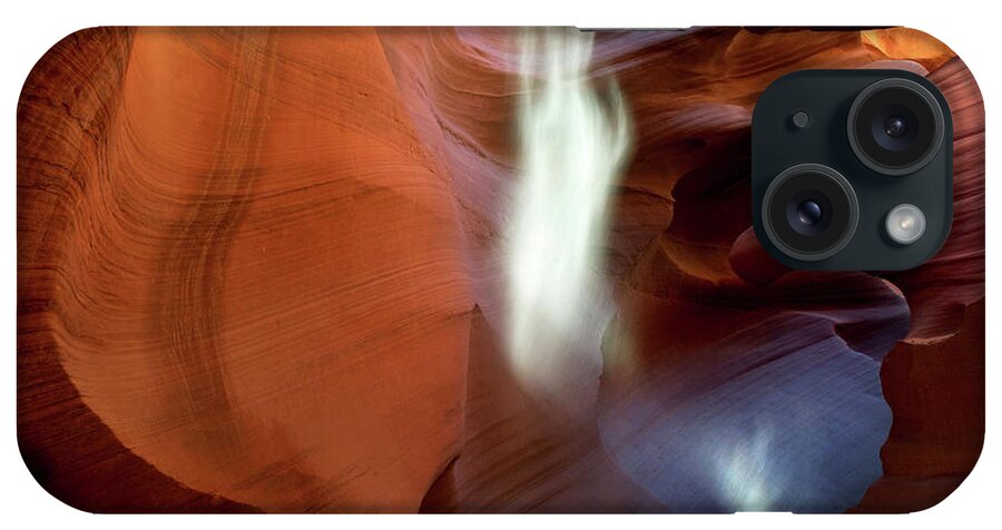 Antelope Canyon iPhone Case featuring the photograph Abstract Sandstone Sculptured Canyon #27 by Mitch Diamond