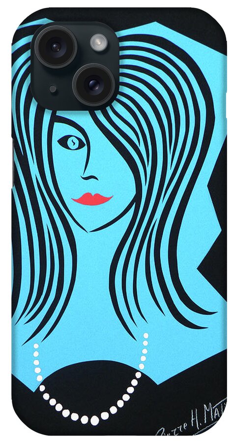 People iPhone Case featuring the mixed media 28co by Pierre Henri Matisse