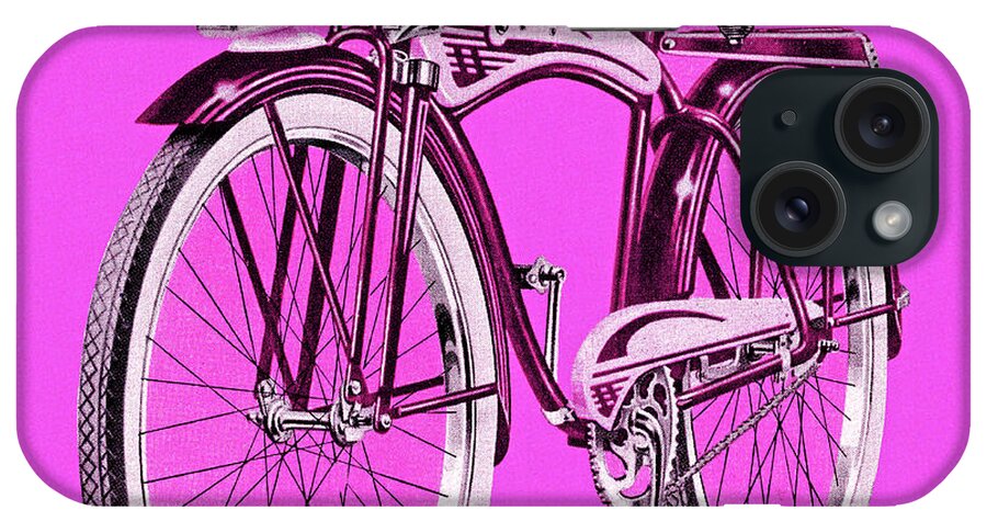 Activity iPhone Case featuring the drawing Bicycle #29 by CSA Images