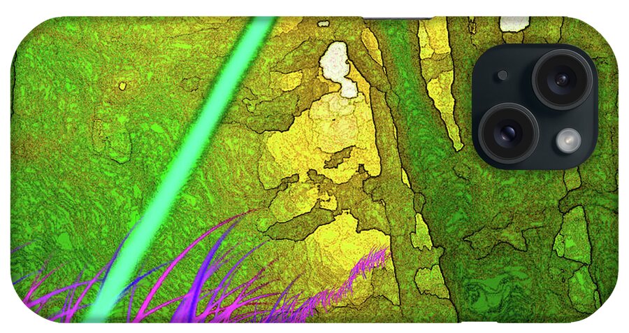 Walter Paul Bebirian iPhone Case featuring the digital art 3-24-2009abcde by Walter Paul Bebirian
