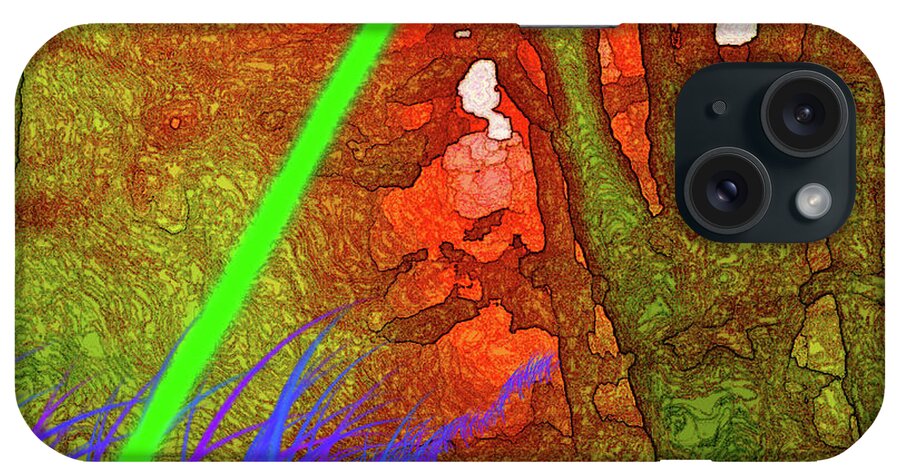 Walter Paul Bebirian iPhone Case featuring the digital art 3-24-2009abcdefg by Walter Paul Bebirian