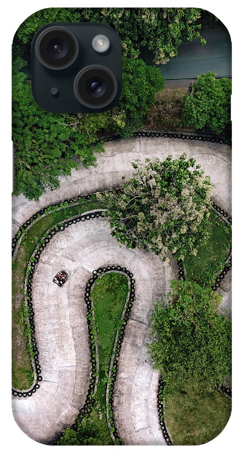 Circuit iPhone Case featuring the photograph Aerial View Of Small Racing Track #3 by Cavan Images / Konstantin Trubavin