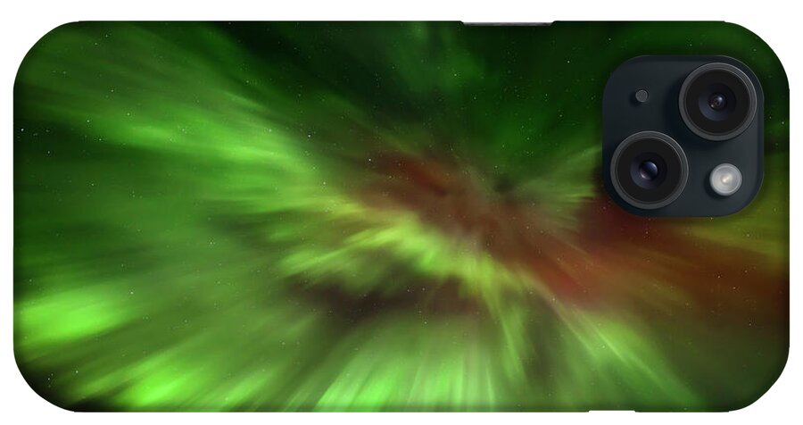 Sweden iPhone Case featuring the photograph Aurora Borealis Above Kiruna, Sweden #3 by David Clapp