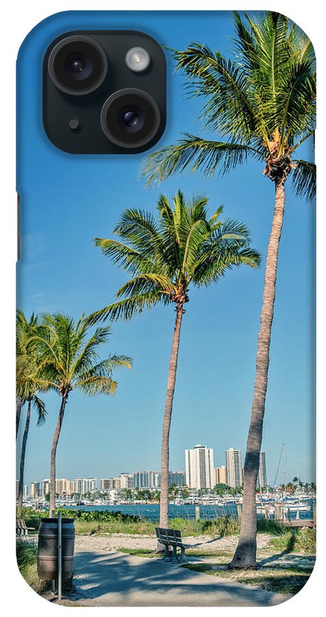 Estock iPhone Case featuring the digital art Beach At Peanut Island, Florida #3 by Laura Zeid