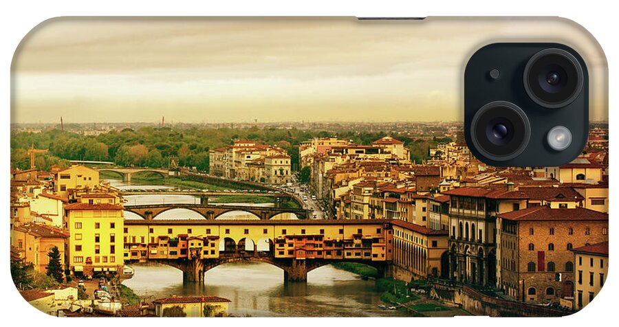 Scenics iPhone Case featuring the photograph Florence, Ponte Vecchio #3 by Deimagine