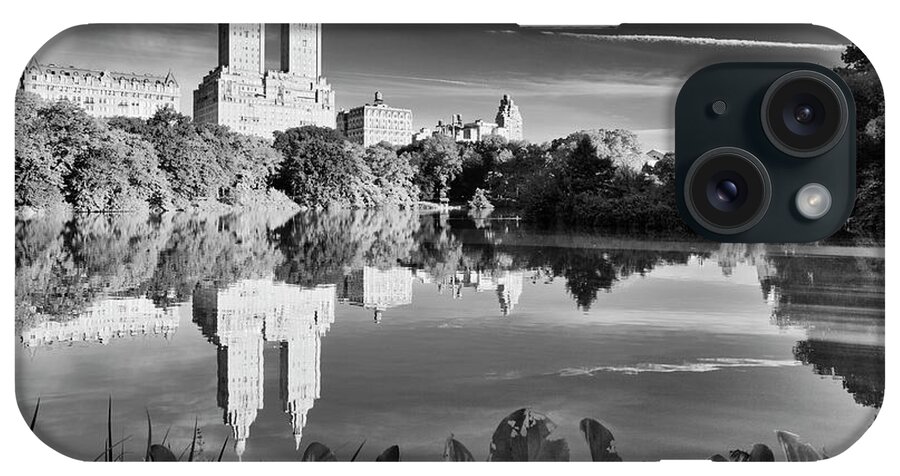 Estock iPhone Case featuring the digital art Lake In Central Park, Nyc #3 by Riccardo Spila