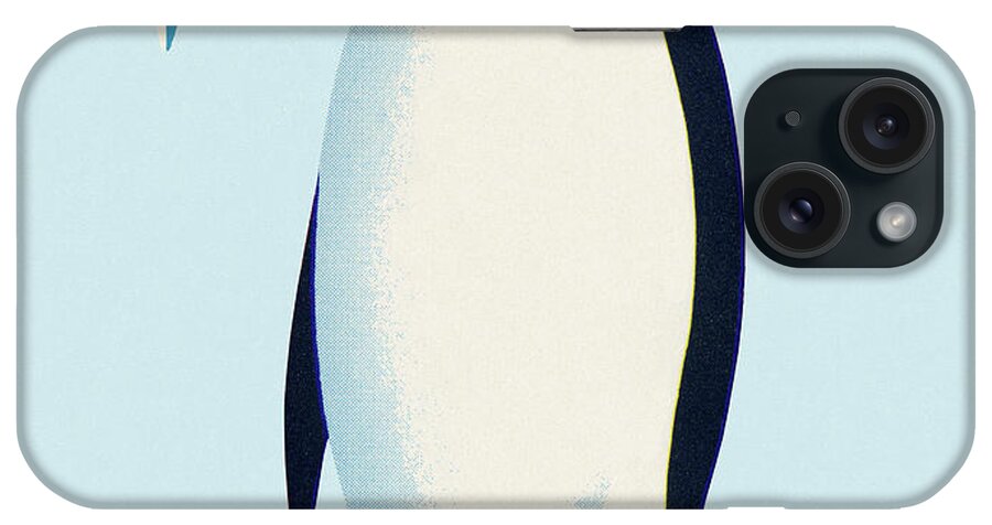 Animal iPhone Case featuring the drawing Penguin #3 by CSA Images