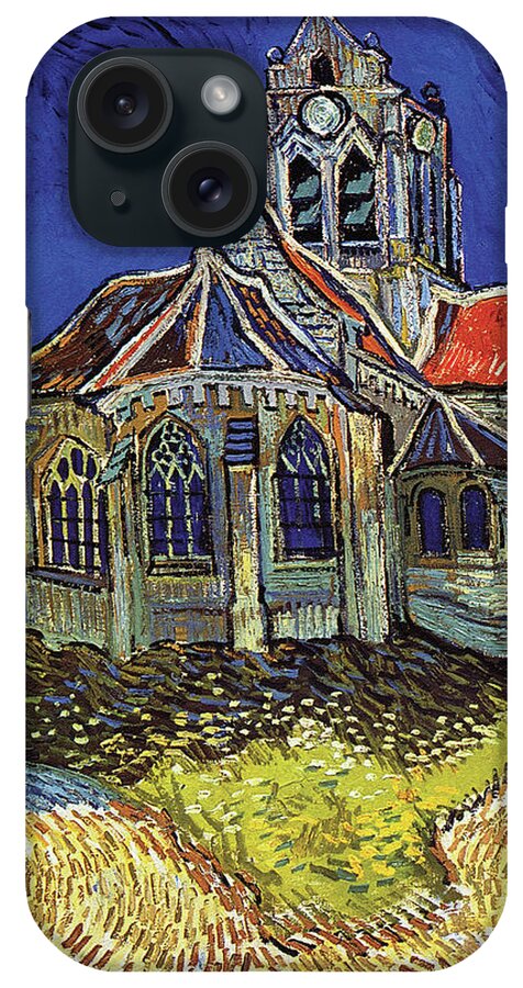 Church iPhone Case featuring the painting The Church at Auvers #3 by Vincent van Gogh