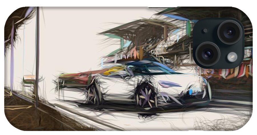 Toyota GT86 TRD Drawing #4 iPhone Case