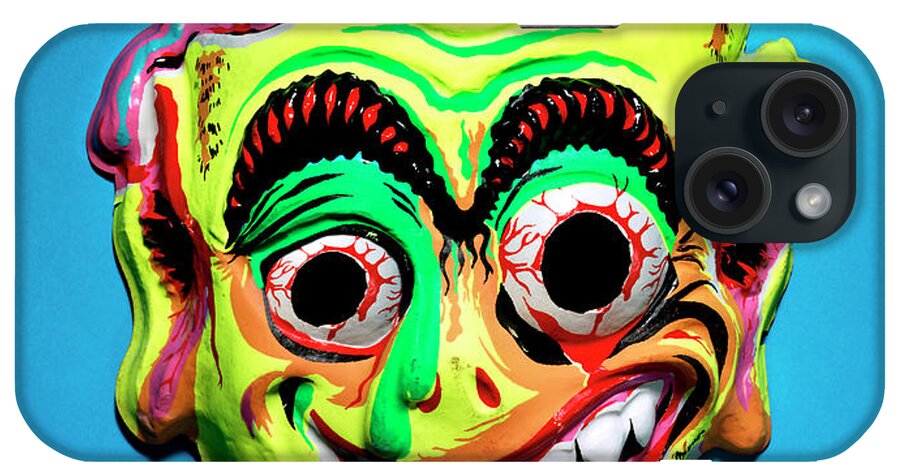 Afraid iPhone Case featuring the drawing Monster Mask #32 by CSA Images
