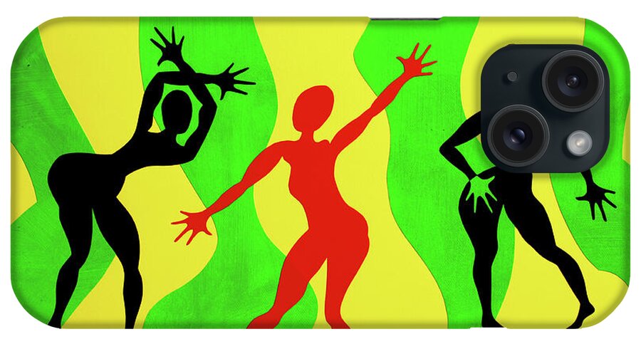 Dance iPhone Case featuring the mixed media 38co by Pierre Henri Matisse