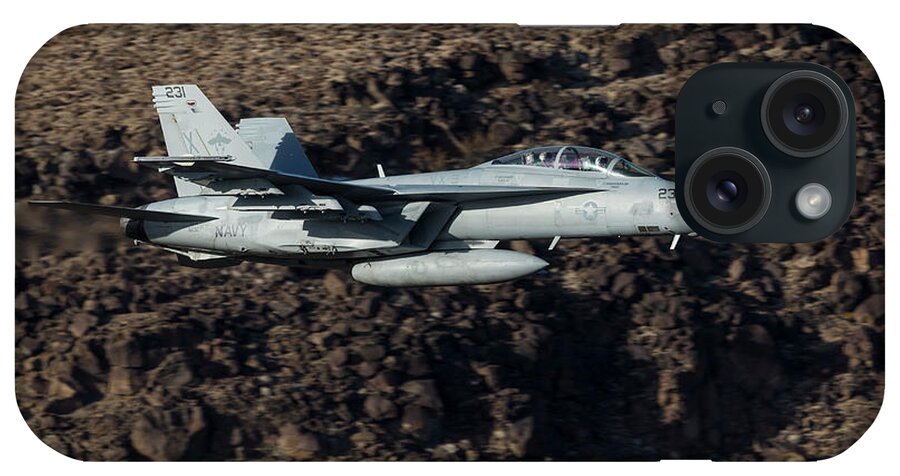 Boeing iPhone Case featuring the photograph A U.s. Navy Fa-18f Super Hornet Flies #4 by Rob Edgcumbe