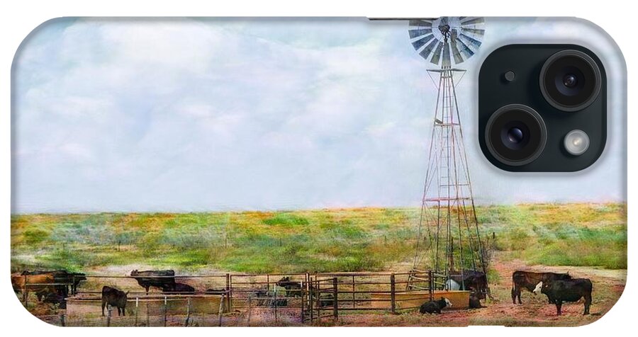 Classic Cattle iPhone Case featuring the digital art Classic Cattle by Don Northup