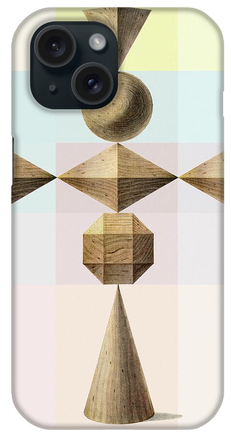 3d iPhone Case featuring the drawing Cross #4 by CSA Images