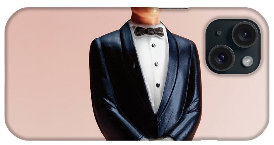 Adult iPhone Case featuring the drawing Man Wearing Tuxedo #4 by CSA Images