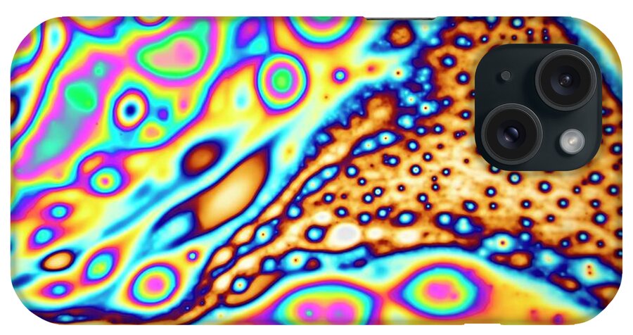 Bubbles iPhone Case featuring the photograph Soap Bubble Film Iridescence #4 by Frank Fox/science Photo Library