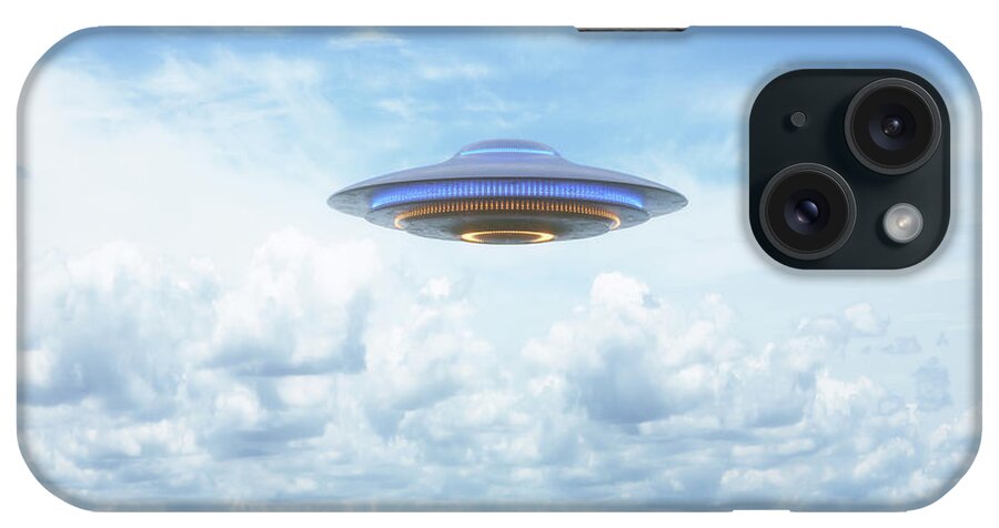 Nobody iPhone Case featuring the photograph Ufo In The Sky #4 by Ktsdesign/science Photo Library