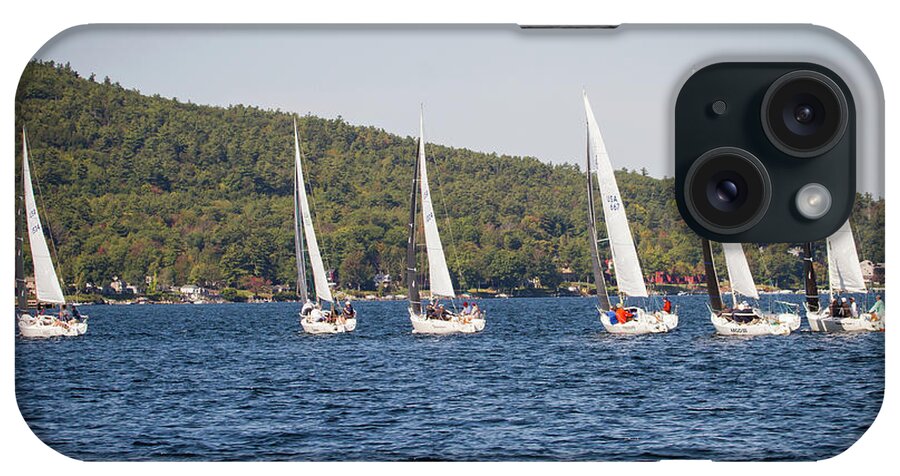 Sailing iPhone Case featuring the photograph 2019 J80 North American Championships #5 by Benjamin Dahl