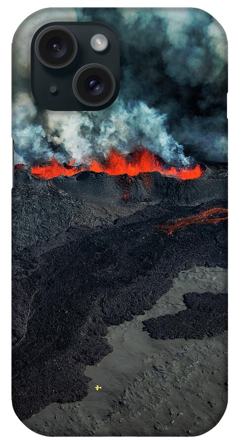 Extreme Terrain iPhone Case featuring the photograph Eruption, Holuhraun, Bardarbunga #5 by Arctic-images