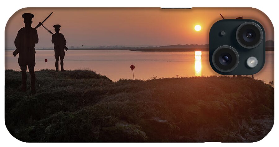 East Mersea iPhone Case featuring the photograph Mersea Island silhouettes #5 by Gary Eason