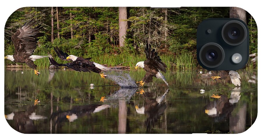 Eagles iPhone Case featuring the photograph 5 Shot Eagle Fish Grab by Duane Cross