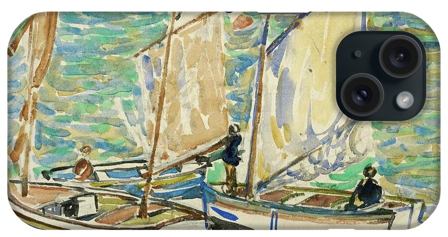 Impressionism iPhone Case featuring the painting St. Malo by Maurice Prendergast