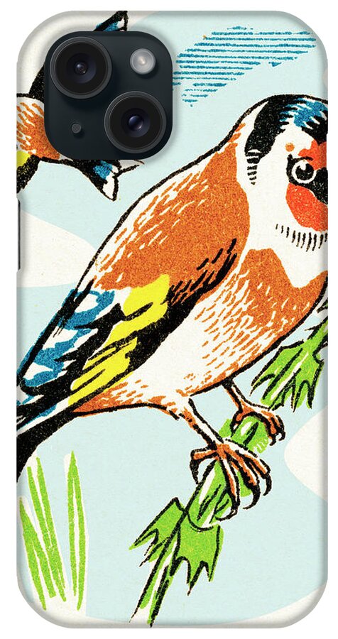 Animal iPhone Case featuring the drawing Bird #54 by CSA Images