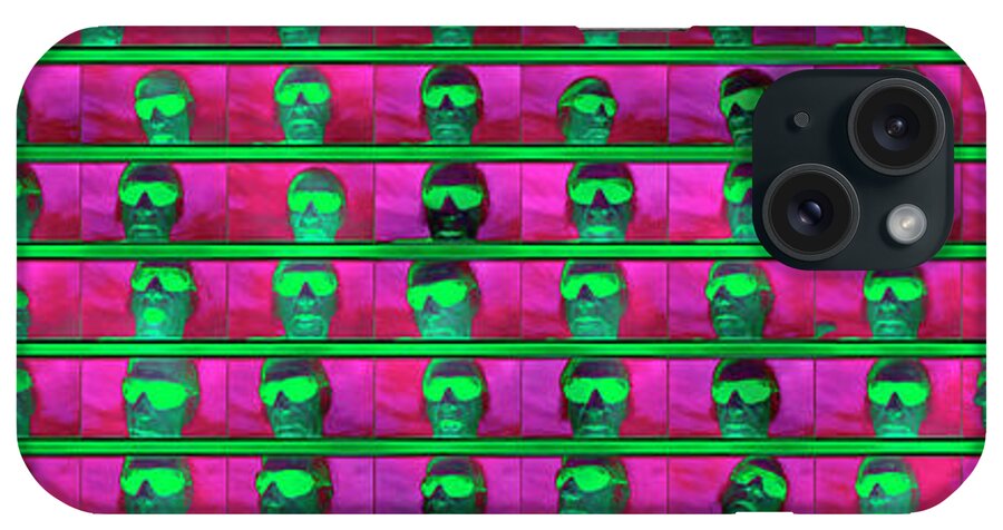 Walter Paul Bebirian: The Bebirian Art Collection iPhone Case featuring the digital art 6-15-2012xabcdefghijklmnopqr by Walter Paul Bebirian