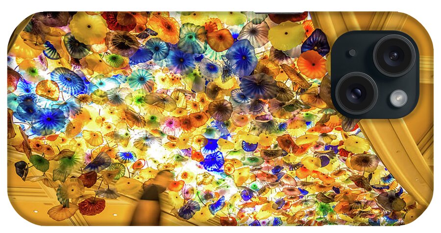 Vegas iPhone Case featuring the photograph Bellagio Hotel Casino Las Vegas Indoor Decorations Autumn Season #6 by Alex Grichenko
