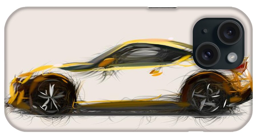 Scion iPhone Case featuring the digital art Scion FR S Draw #6 by CarsToon Concept