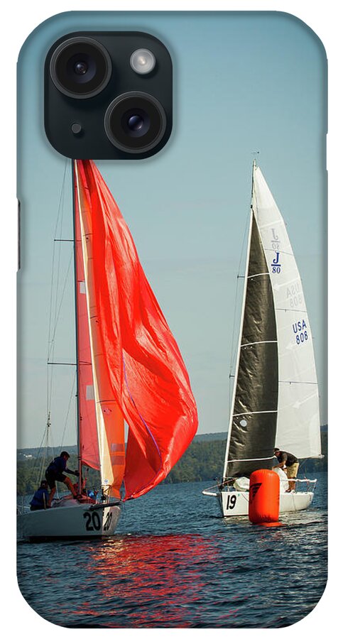 Sailing iPhone Case featuring the photograph 2019 J80 North American Championships #63 by Benjamin Dahl