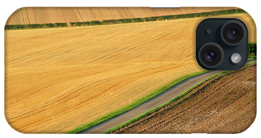 Fields And Rural Road Near Old Winchester Hill iPhone Case featuring the photograph 667-901 by Robert Harding Picture Library