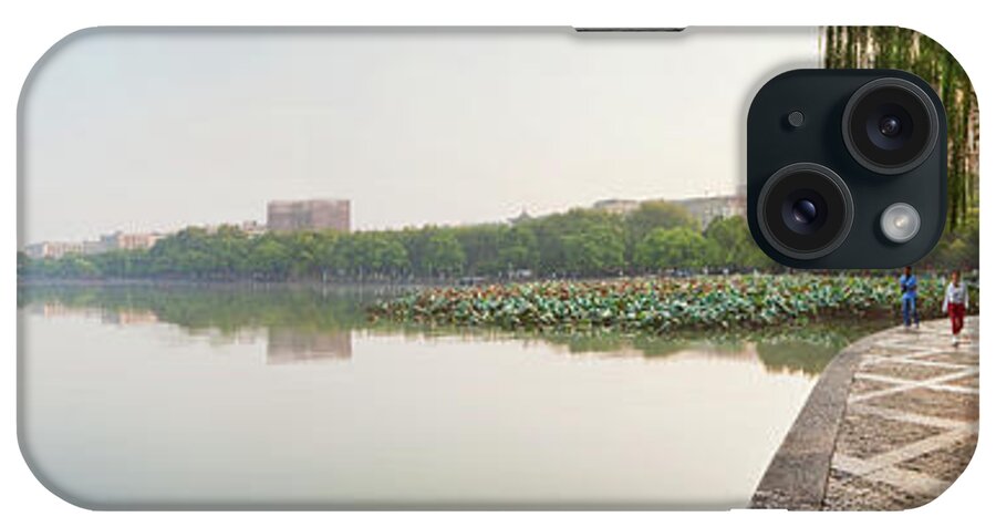 Estock iPhone Case featuring the digital art West Lake, Zhenjiang, China #7 by Luigi Vaccarella