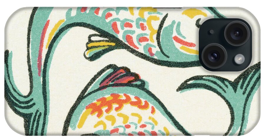 Animal iPhone Case featuring the drawing Fish #77 by CSA Images