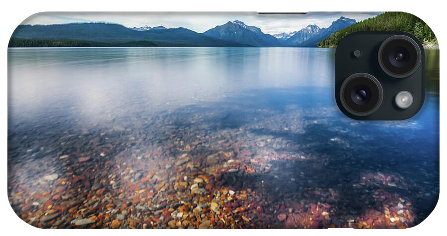 Park iPhone Case featuring the photograph Lake McDonald Glacier National Park #8 by Alex Grichenko