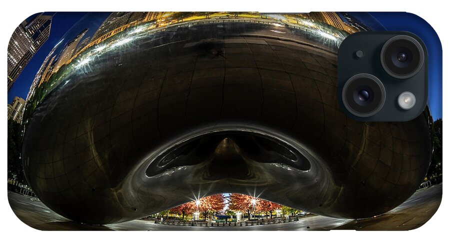 Bean iPhone Case featuring the photograph A Fisheye perspective of Chicago's Bean by Sven Brogren