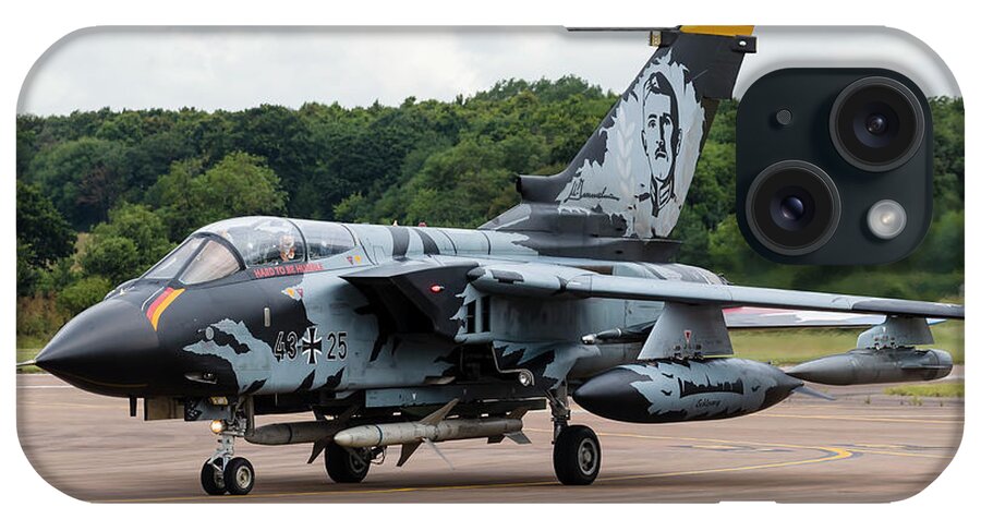 Gloucestershire iPhone Case featuring the photograph A German Air Force Panavia Tornado Ecr by Rob Edgcumbe