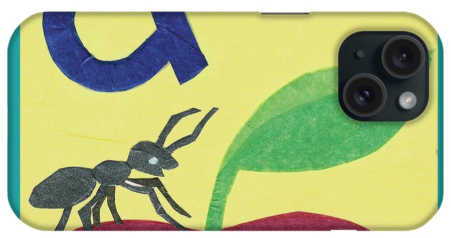 A Is For Ant
 iPhone Case featuring the painting A Is For Ant by Kim Jacobs