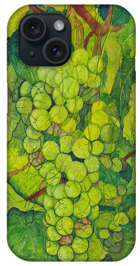 Grapes iPhone Case featuring the painting A Lovely Autumn Harvest by Conni Schaftenaar