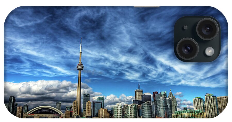 Toronto iPhone Case featuring the photograph A Storm Approaches The Toronto Skyline by Neil Howard